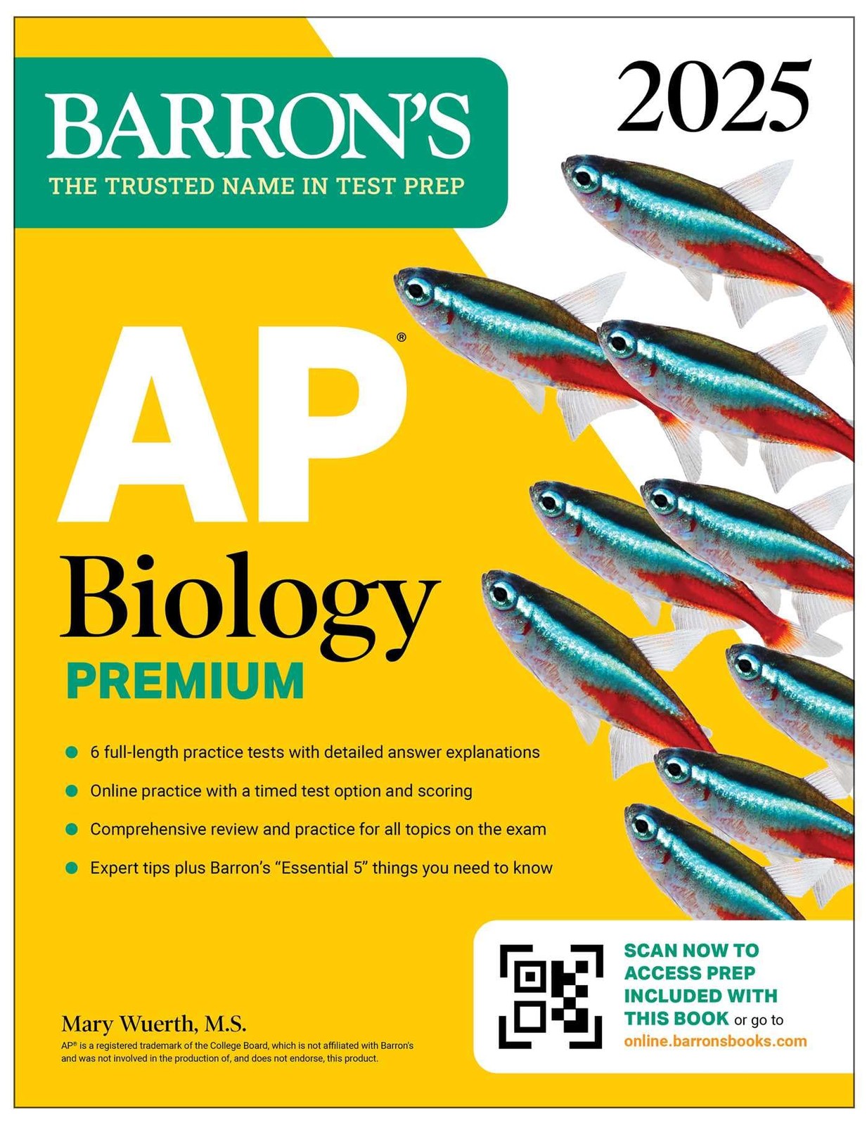 AP Biology Premium, 2025: Prep Book with 6 Practice Tests + Comprehensive Re…