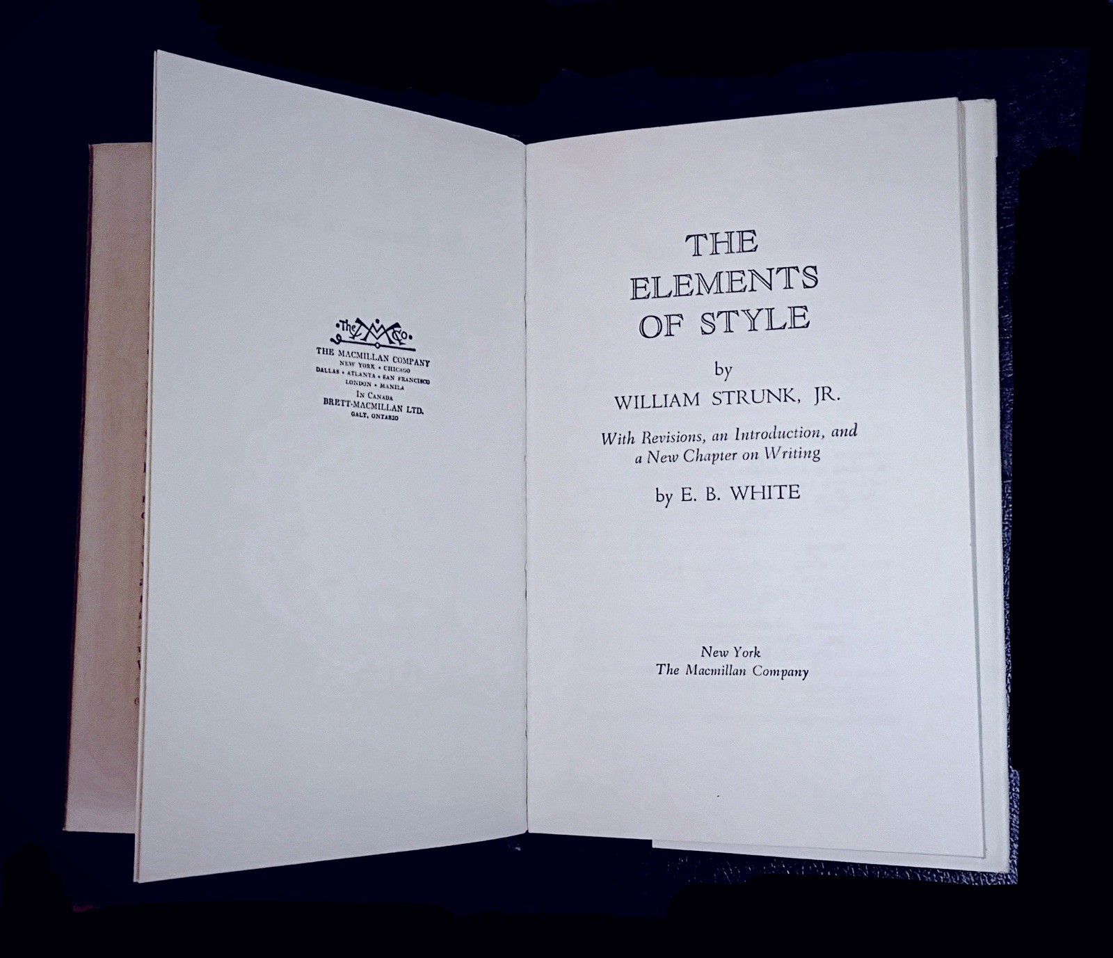 Vintage 1959 Edition of The Elements of Style William Strunk Jr. HBDJ
