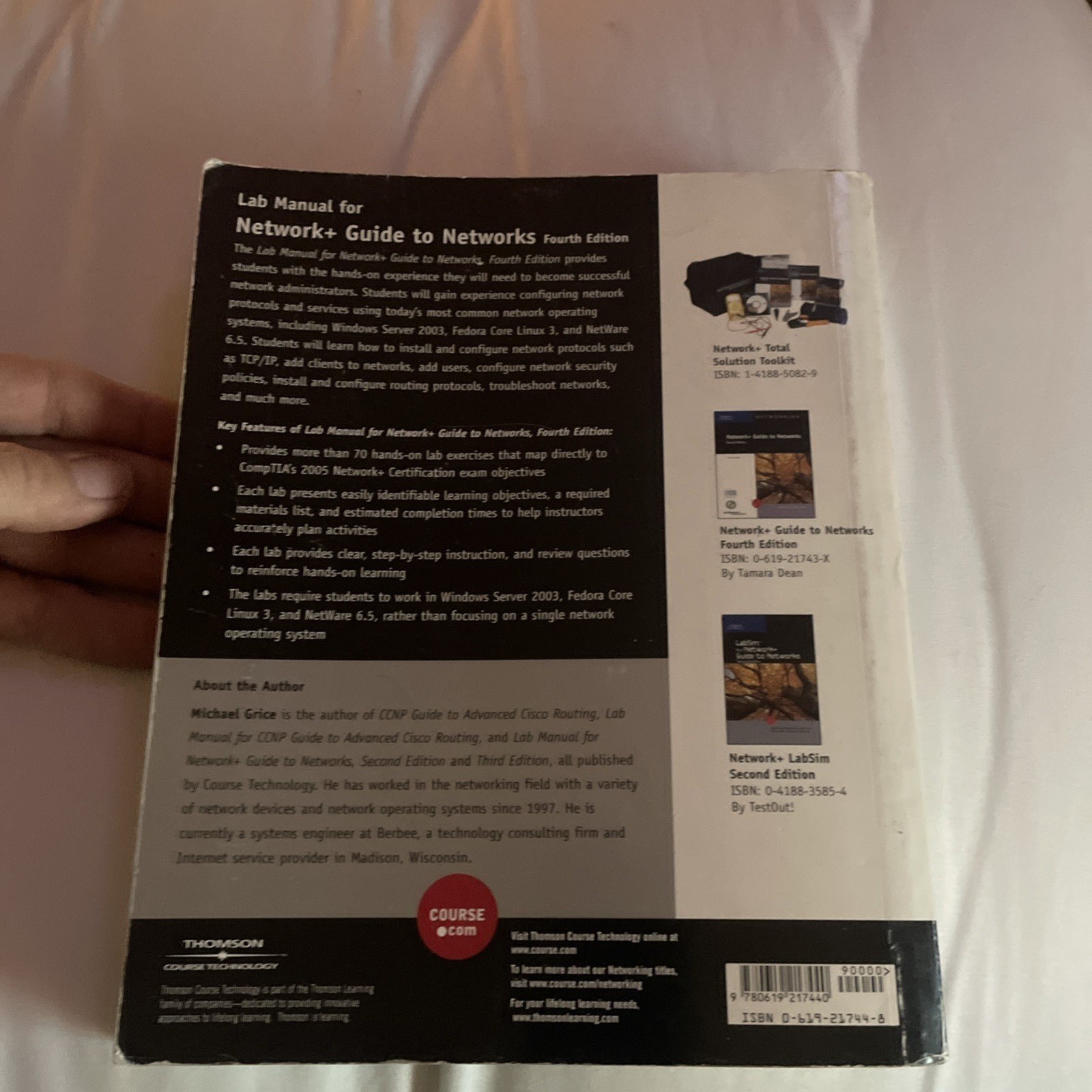 Lab Manual for Network+ Guide to Networks by Michael Grice Second Edition