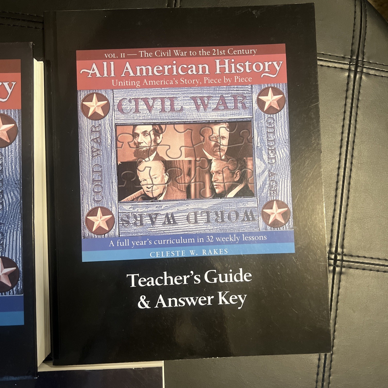 ALL AMERICAN HISTORY volumes 1 & 2 , student readers (wear), Teachers Keys 1 & 2