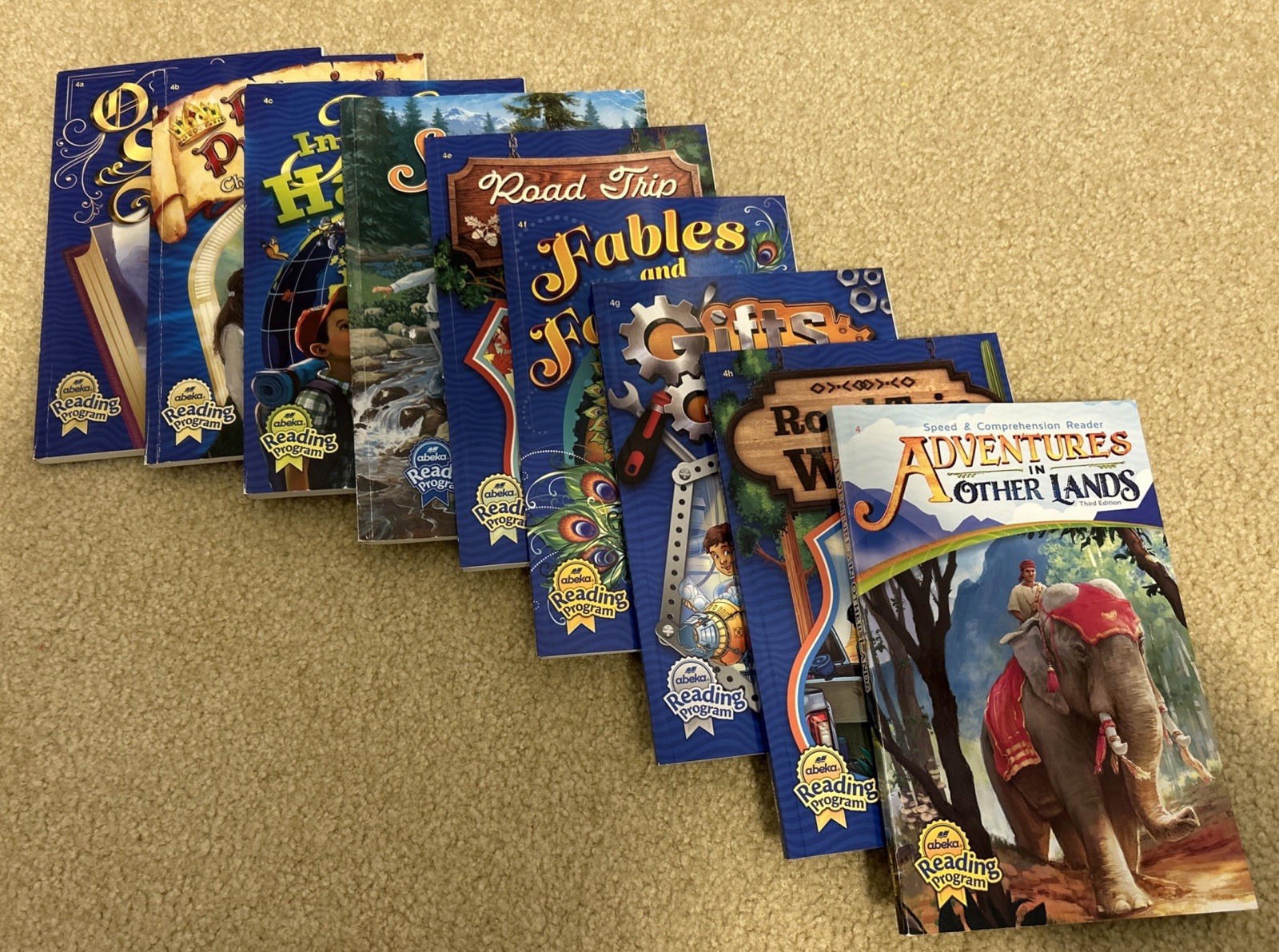 Abeka Reading Program 4 Set Of 9 Books Including Song Of The Brook