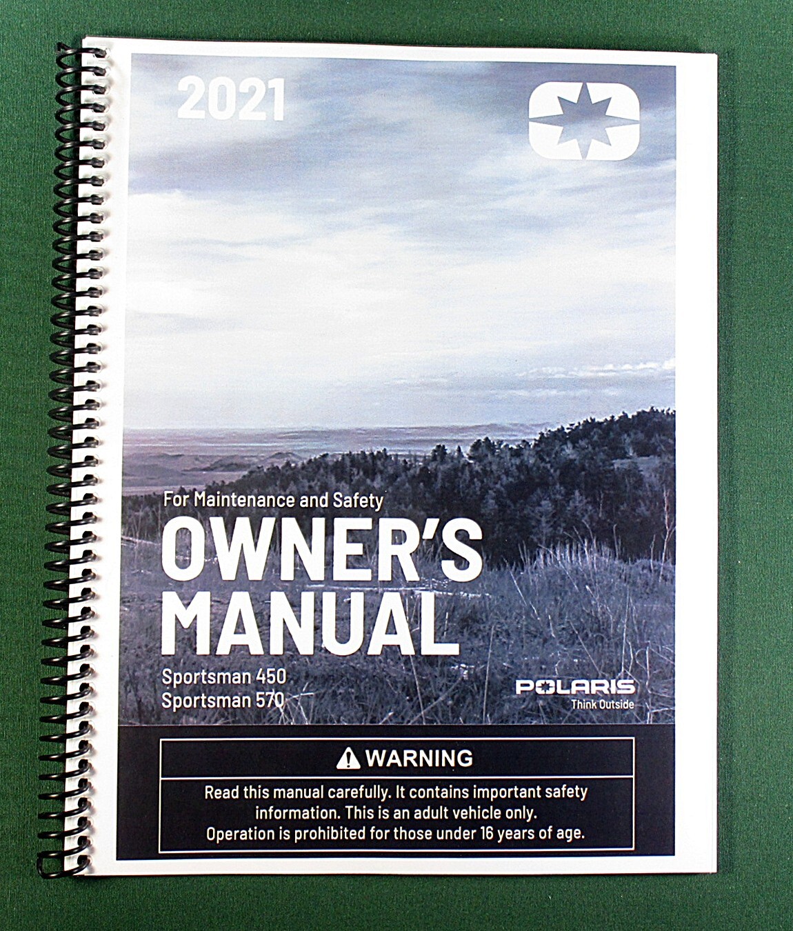 2021 Polaris Sportsman 570 EPS Owner’s Manual: Full Color & Protective Covers!