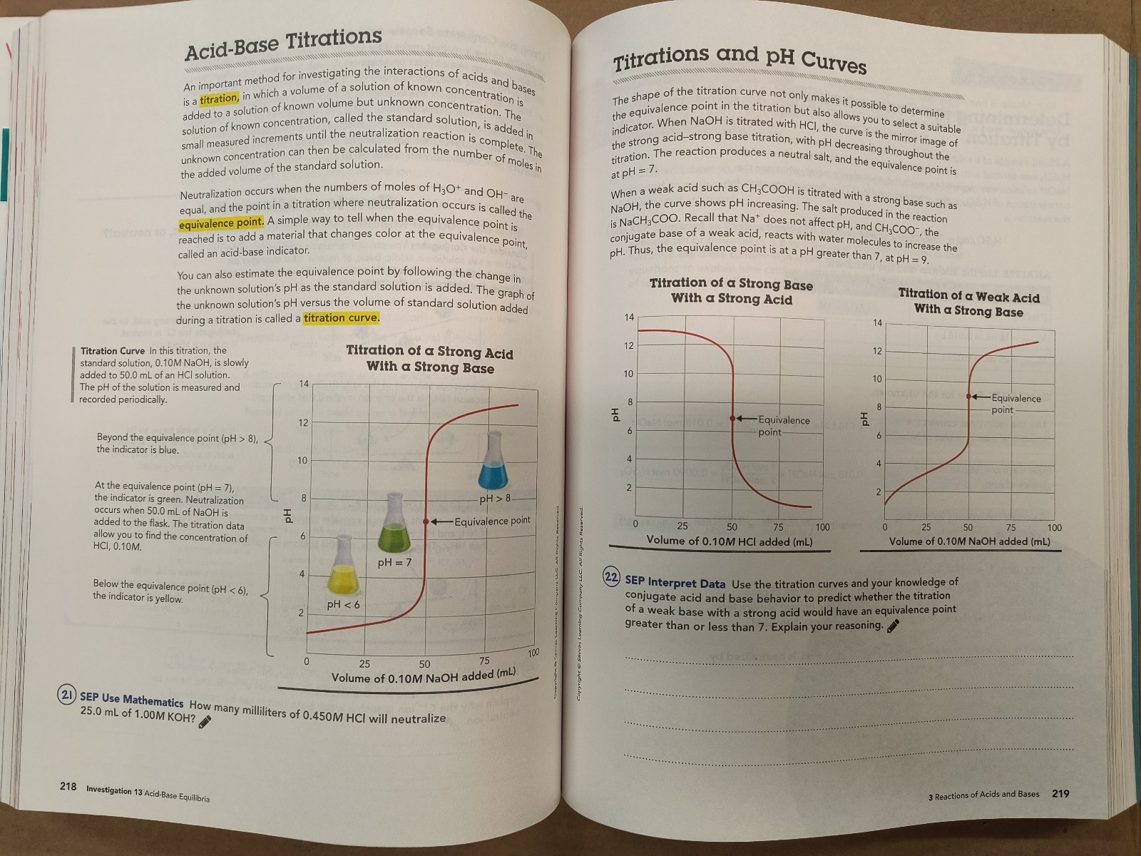 Experience Chemistry Student Volume 1 & 2 Savvas 2021 Science Flinn Scientific