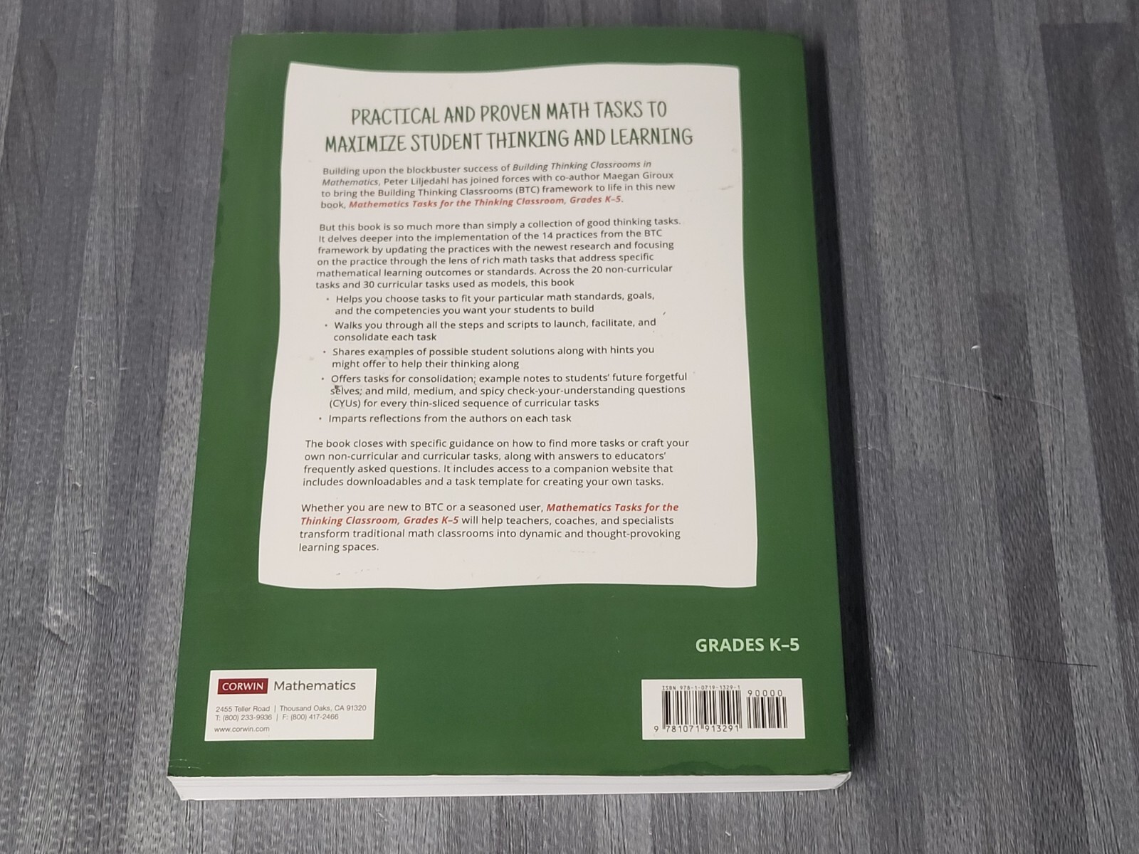 ⭐⭐⭐⭐⭐ **READ** Mathematics Tasks for the Thinking Classroom 2024 Paperback