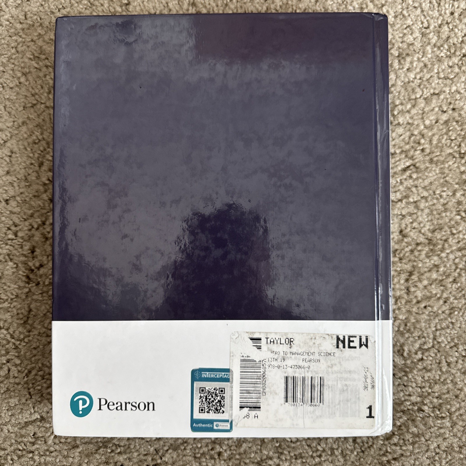 Pearson Introduction to Management Science 13th Edition Hardcover Textbook 2019