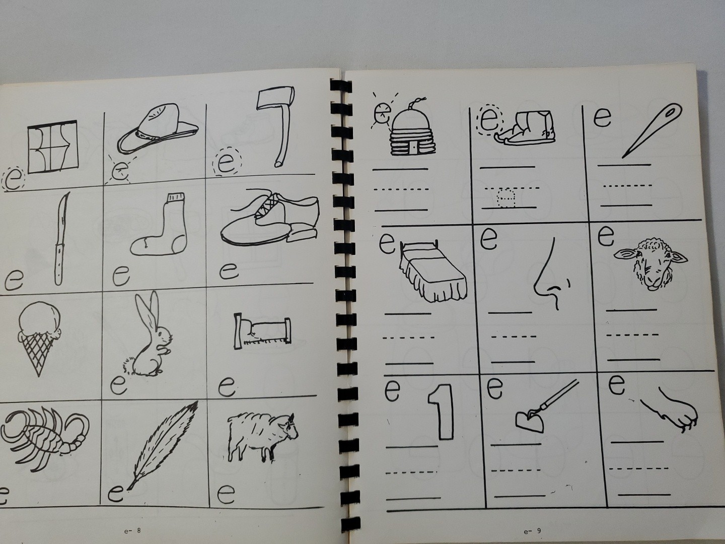 Vintage 1973 Navajo Vowels Workbook Diné Language Study Practice Word Letter