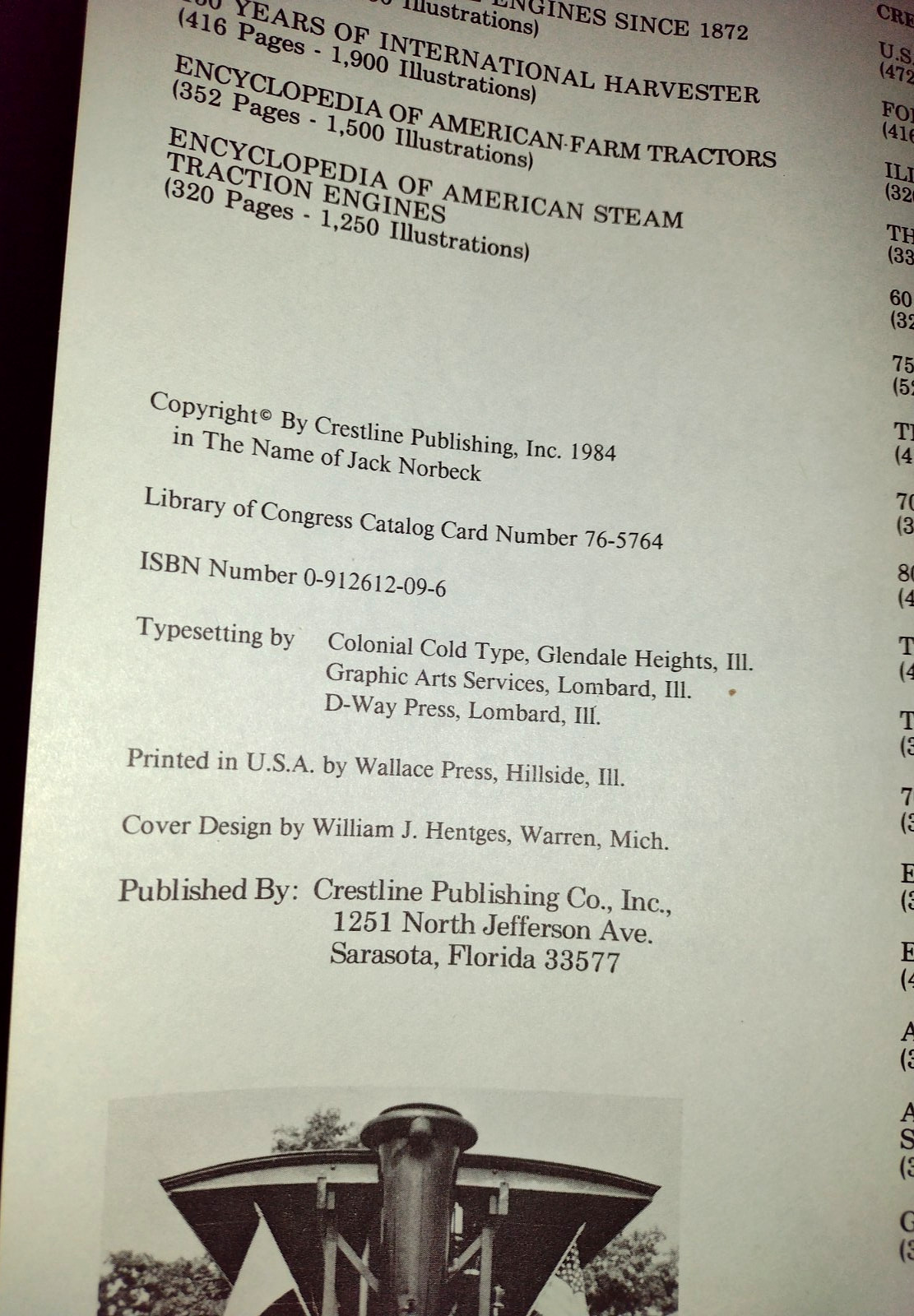 Encyclopedia Of American Steam Traction Engines Jack Norbeck Book 320 Pages