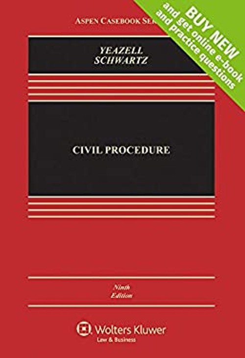 Civil Procedure Hardcover Stephen C., Schwartz, Joanna C. Yeazell