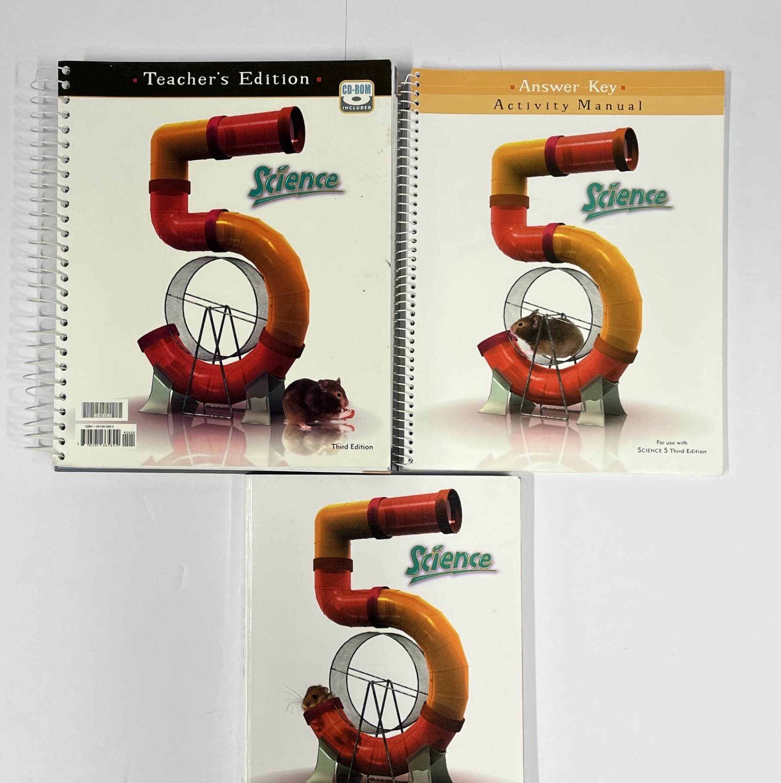 BJU Science 5 set textbook Teachers Edition CD Answer Key 3rd edition 5th grade