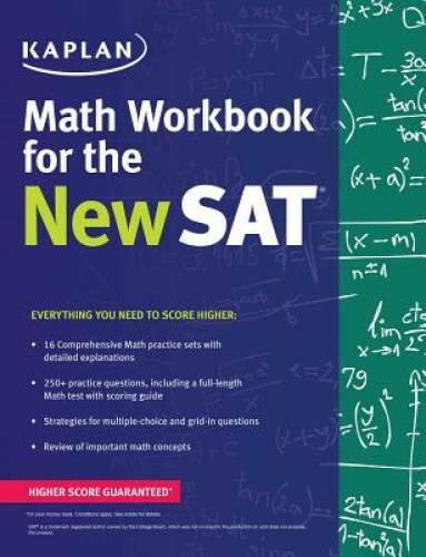 Kaplan Math Workbook for the New SAT (Kaplan Test Prep) – Paperback – GOOD
