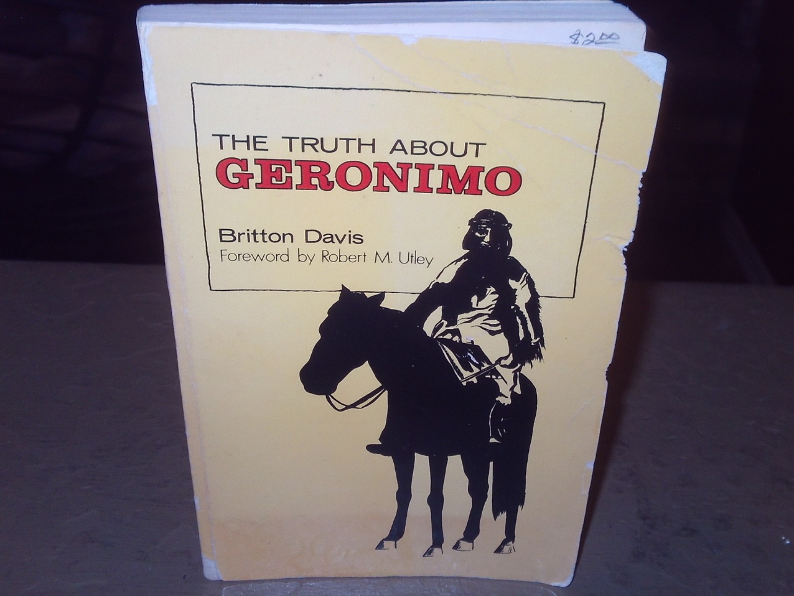 THE TRUTH ABOUT GERONIMO DAVIS 1ST TRADE PAPERBACK EDITION USED G 1976