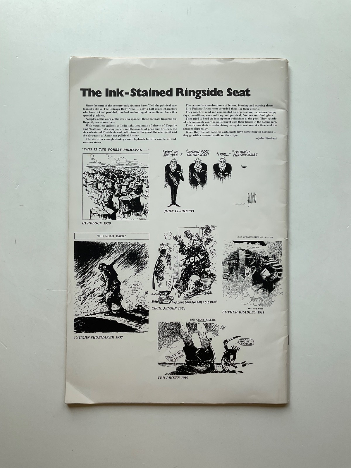 Chicago Daily News 100 Years Of Famous Front Pages. 1875-1975. 11×17.