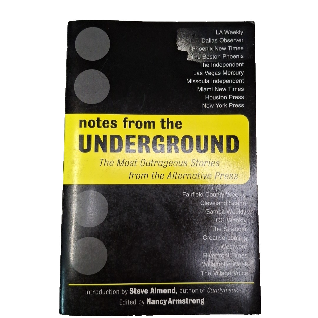 Notes From the Underground Nancy Armstrong Paperback Outrageous Stories