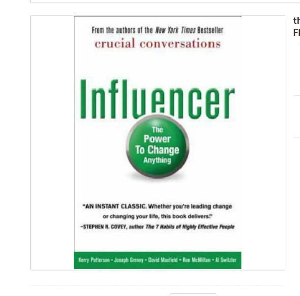 the INFLUENCER The Power to Change Anything by Kerry Patterson FREE SHIPPING