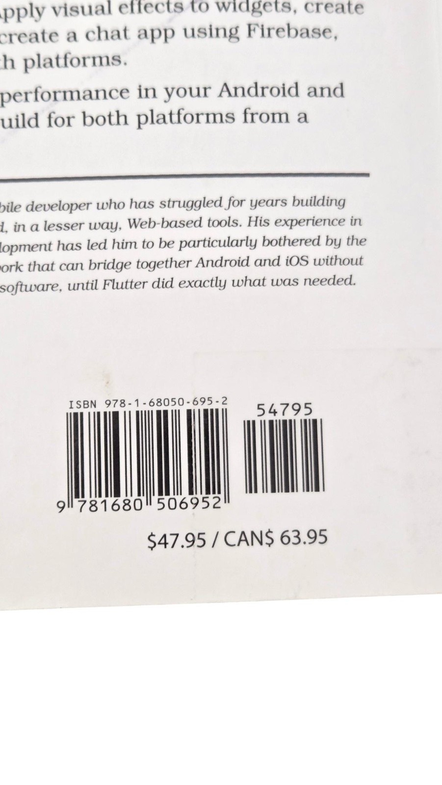 Programming Flutter Carmine Zaccagnino Mobile Apps IT Trade Paperback Ex-Library
