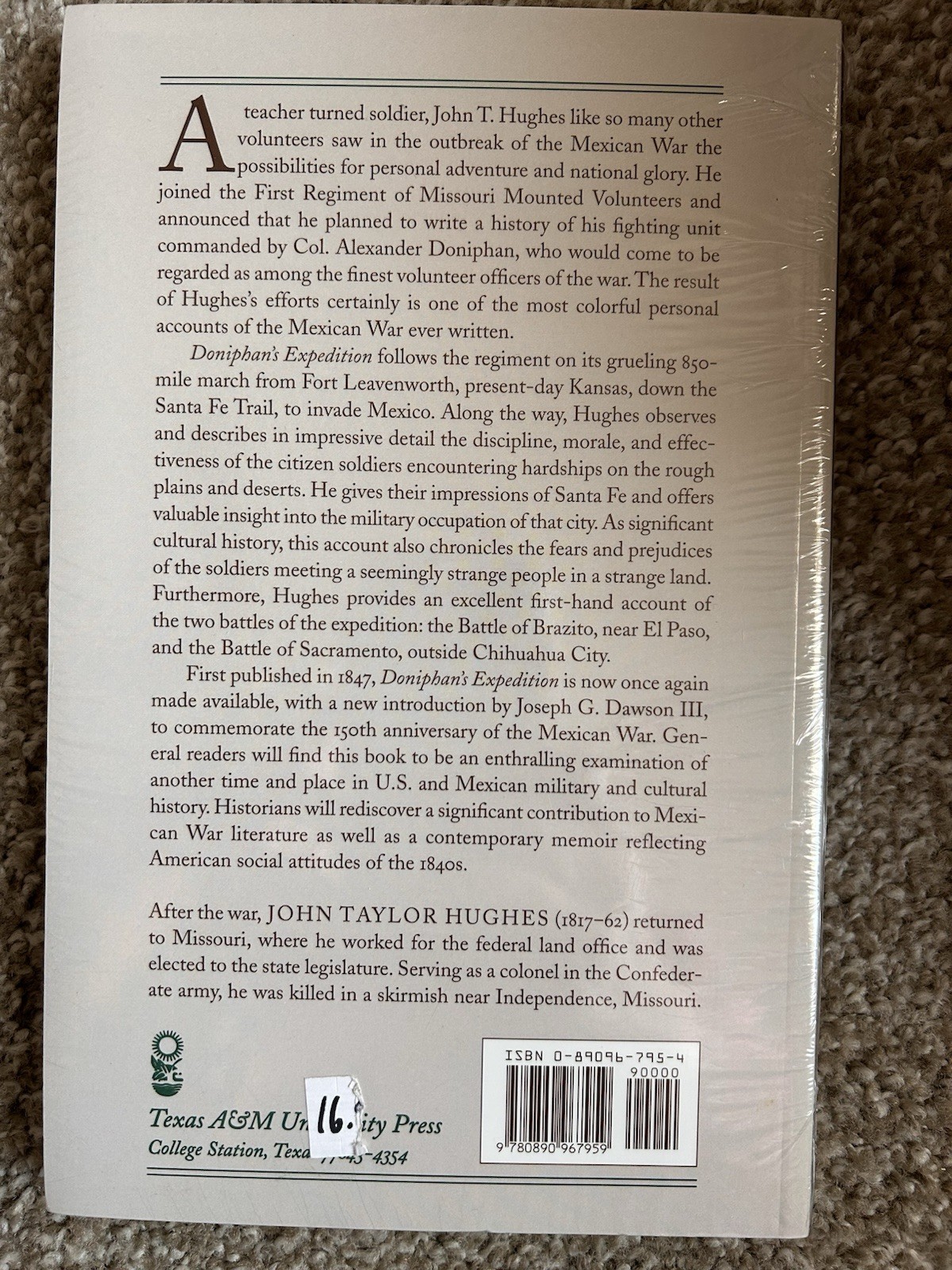 DONIPHAN’S EXPEDITION By John Taylor Hughes