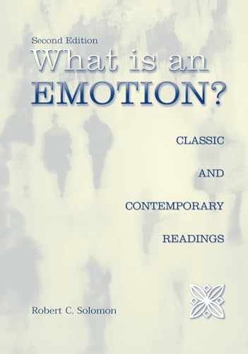 What Is an Emotion?: Classic and – Paperback, by Solomon Robert C. – Acceptable