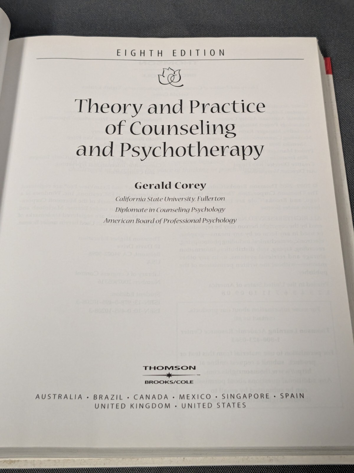 Theory and Practice of Counseling and Psychotherapy by Gerald Corey Hardcover