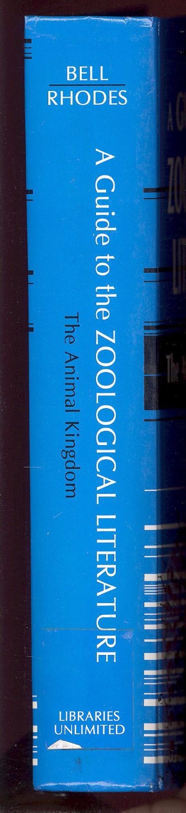Guide to the Zoological Literature:The Animal Kingdom by Bell & Rhodes (1994,HC)