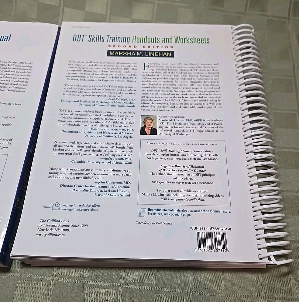 DBT Skills Training Manual Handouts Worksheets 2nd Edition Marsha M. Linehan