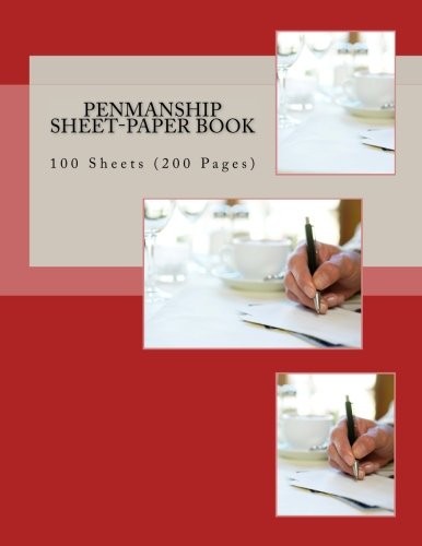 Penmanship Sheet-Paper Book: 100 Sheets (200 Pages)