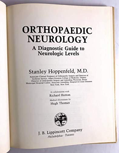 Orthopaedic Neurology: A Diagnostic…, Hoppenfeld et a
