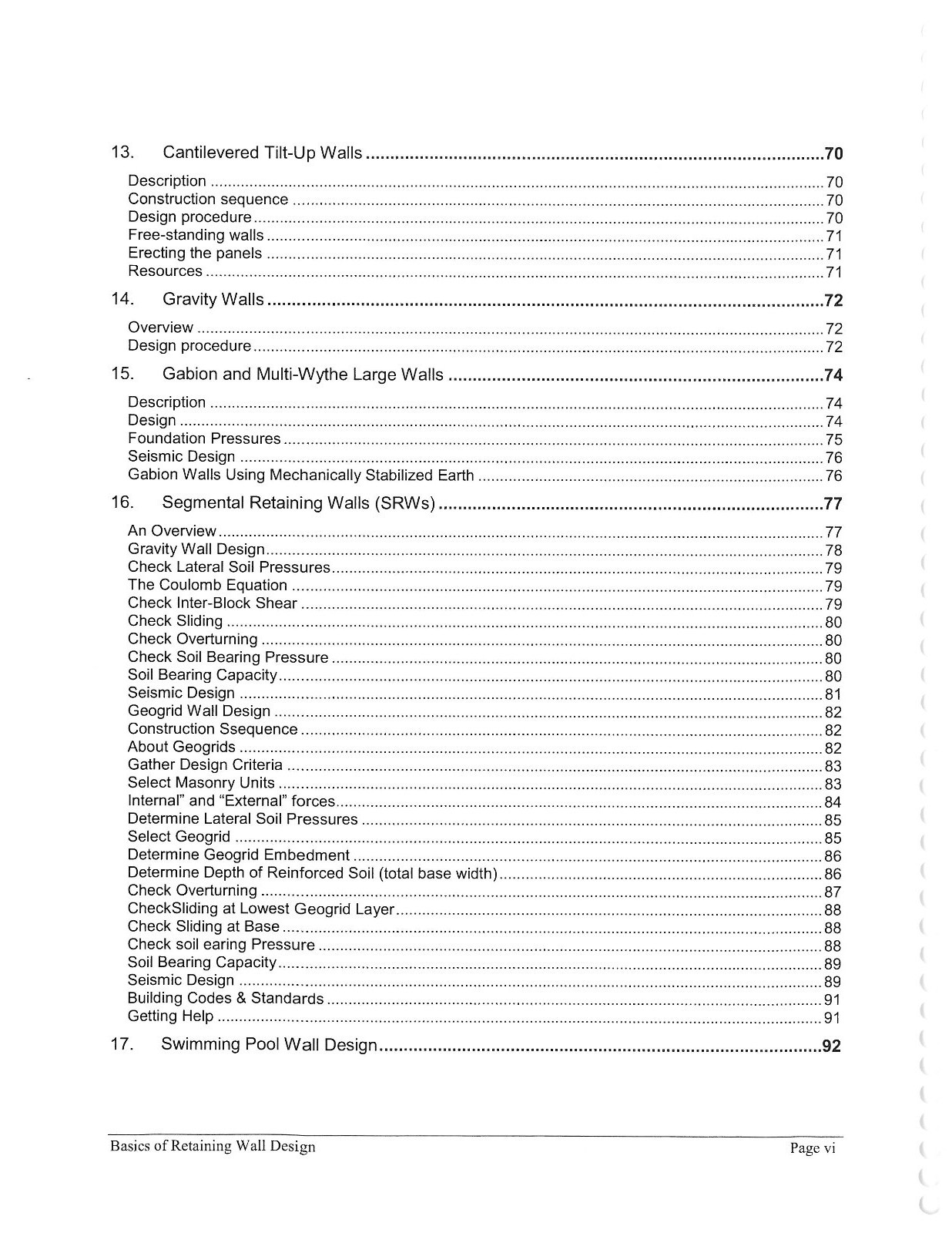 Basics of Retaining Wall Design, Revised 8th Ed., 2010 – Hugh Brooks