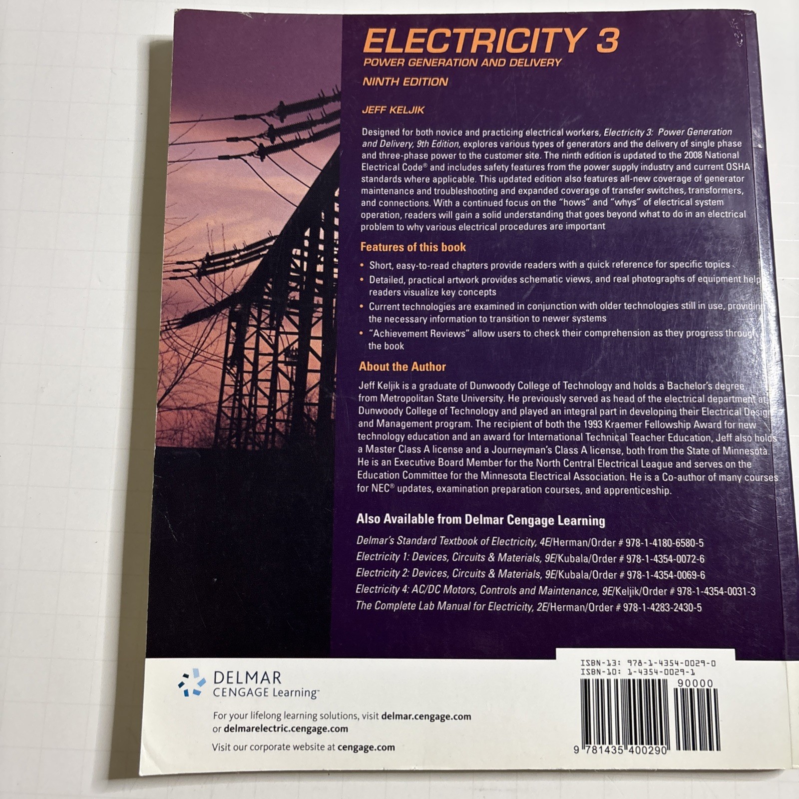 4 Books – Electric Power Systems/Generation
