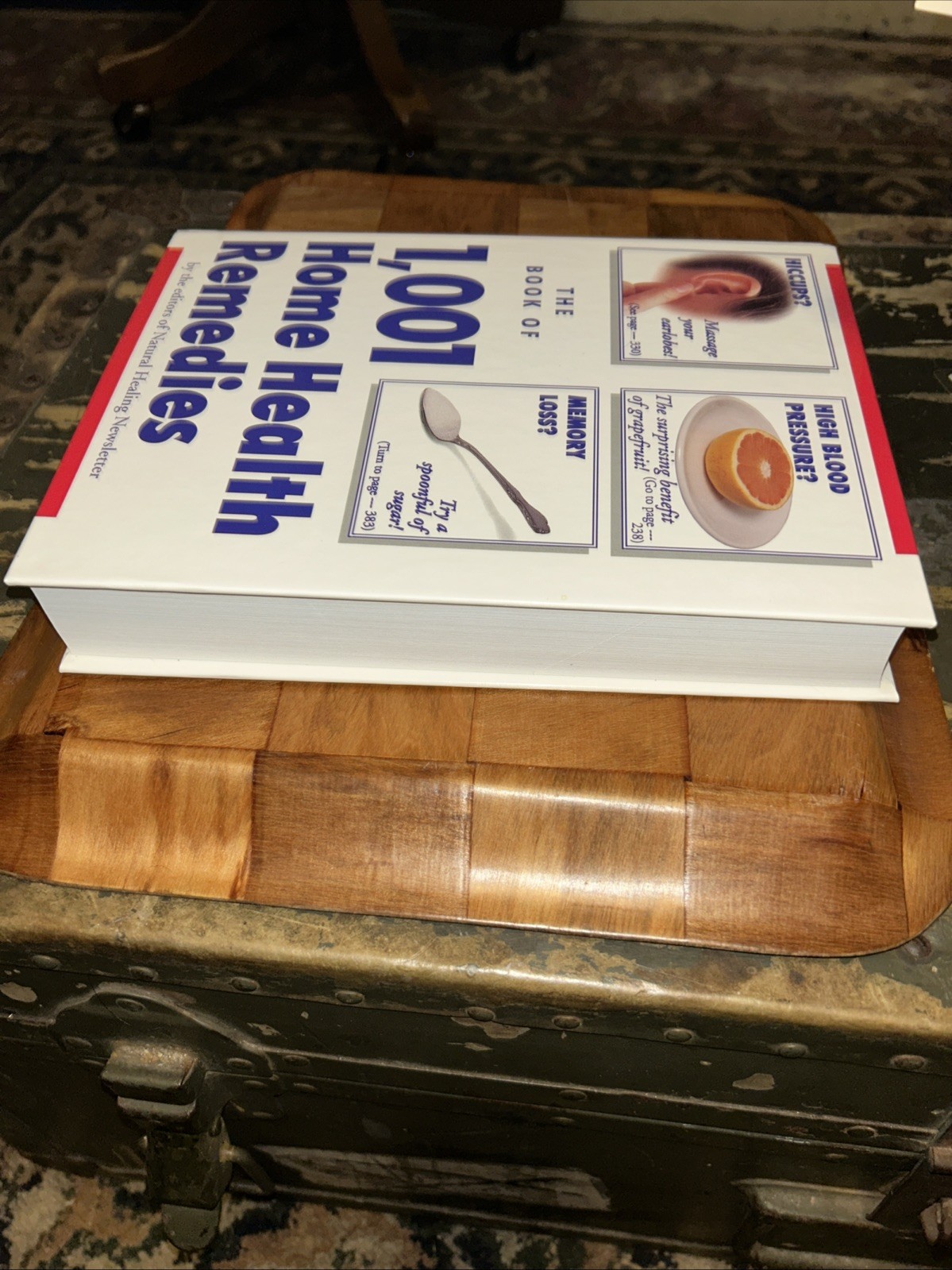 THE BOOK OF 1,001 HOME HEALTH REMEDIES By Natural Healing Newsletter – HC NEW B9