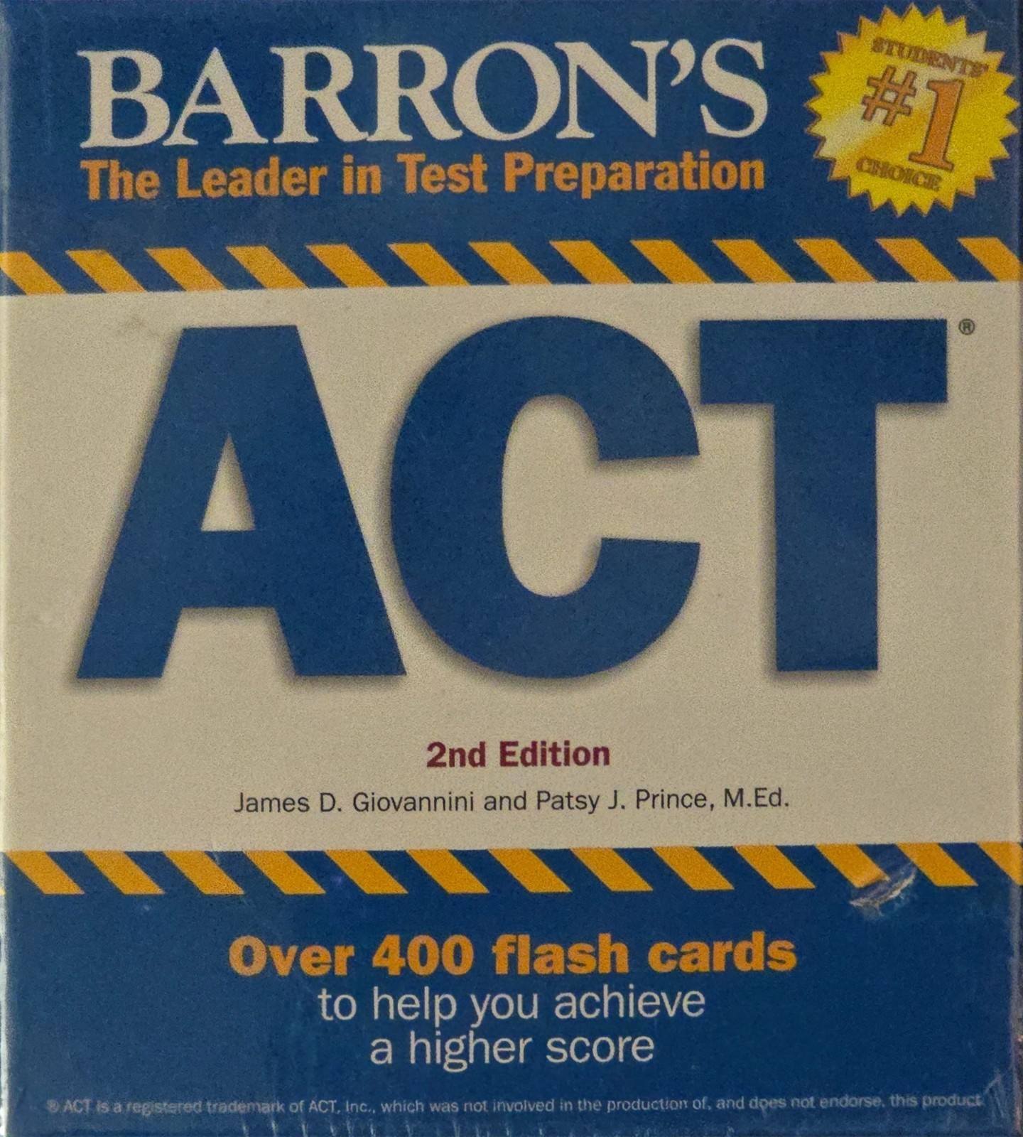 Barron’s Test Prep Ser.: Barron’s ACT Flash Cards : 410 Flash Cards to Help You