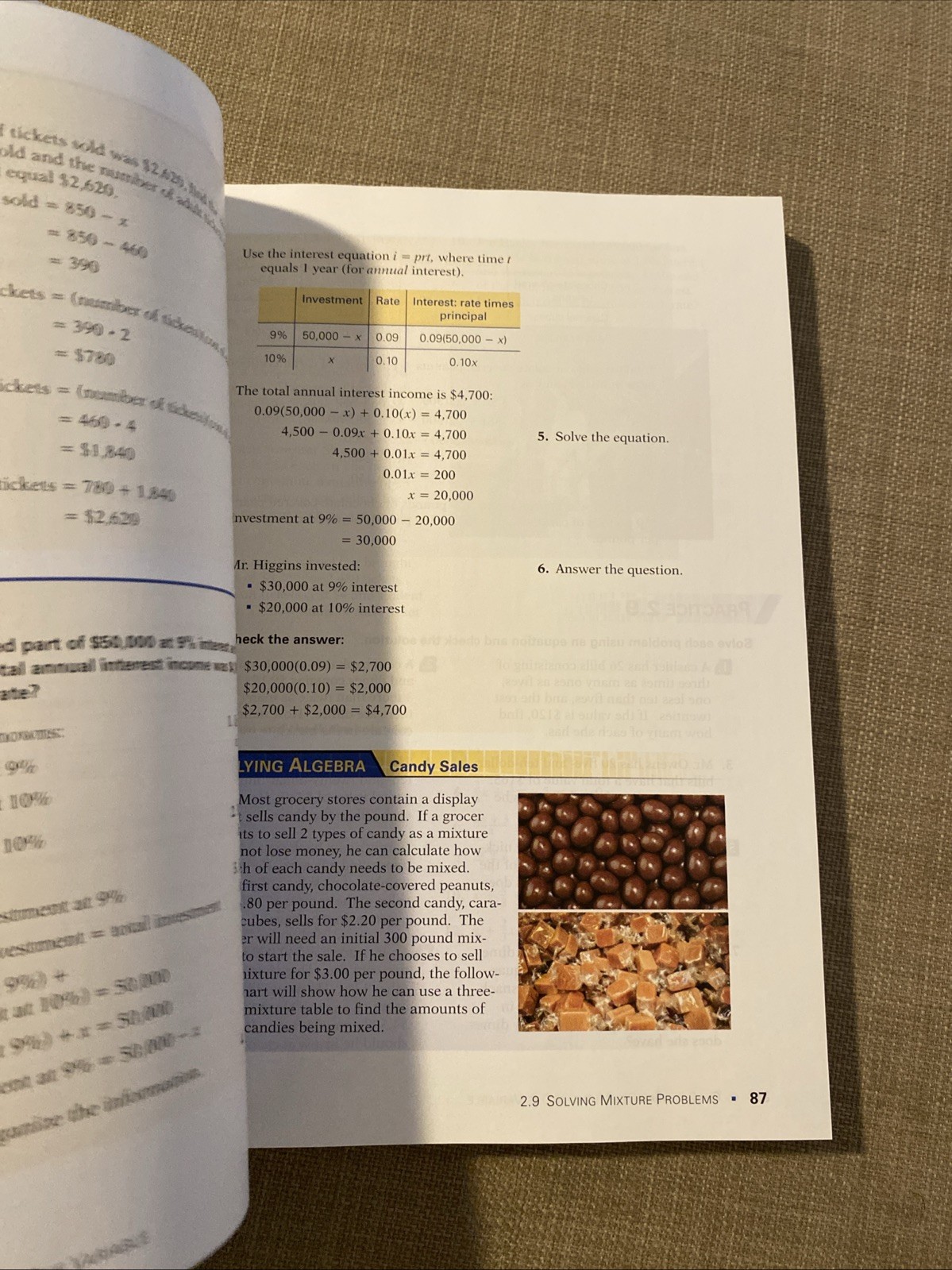 #5 abeka Algebra 1 Student Textbook Homeschool Math High School Paperback 2015