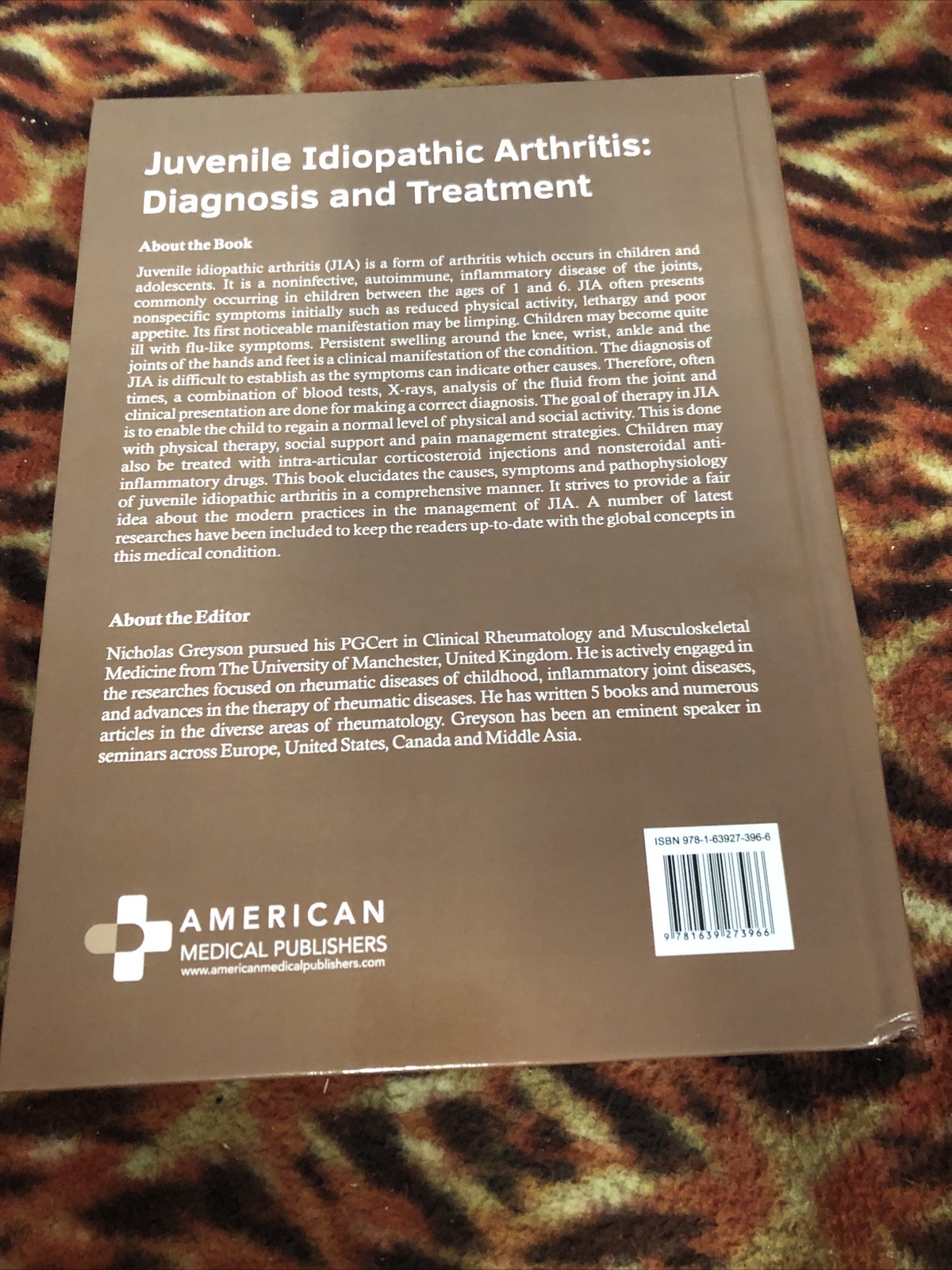 Juvenile Idiopathic Arthritis: Diagnosis and Treatment by Nicholas Greyson…