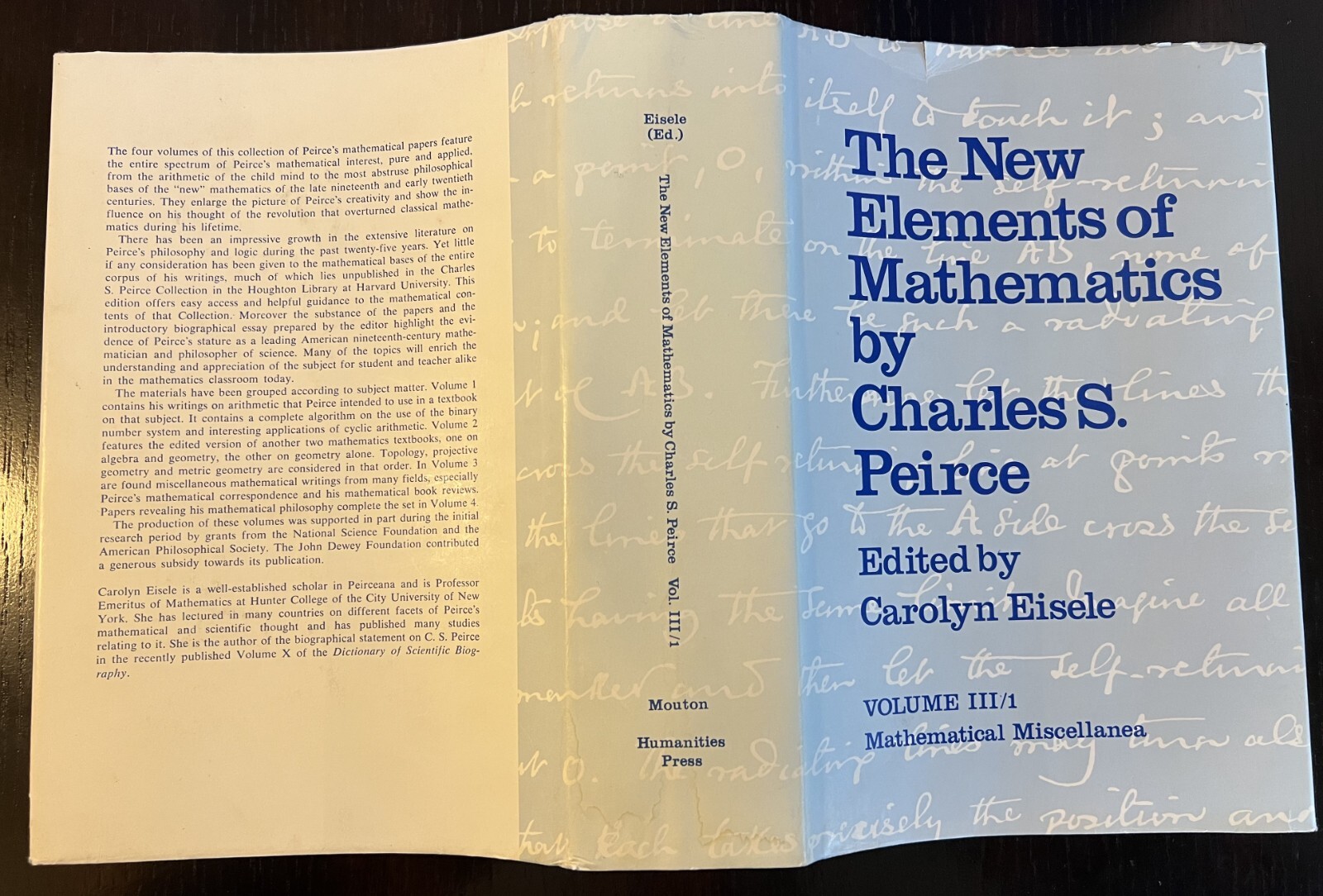 The New Elements of Mathematics_Volume 3 in 2 Parts_Charles S. Peirce_VG+