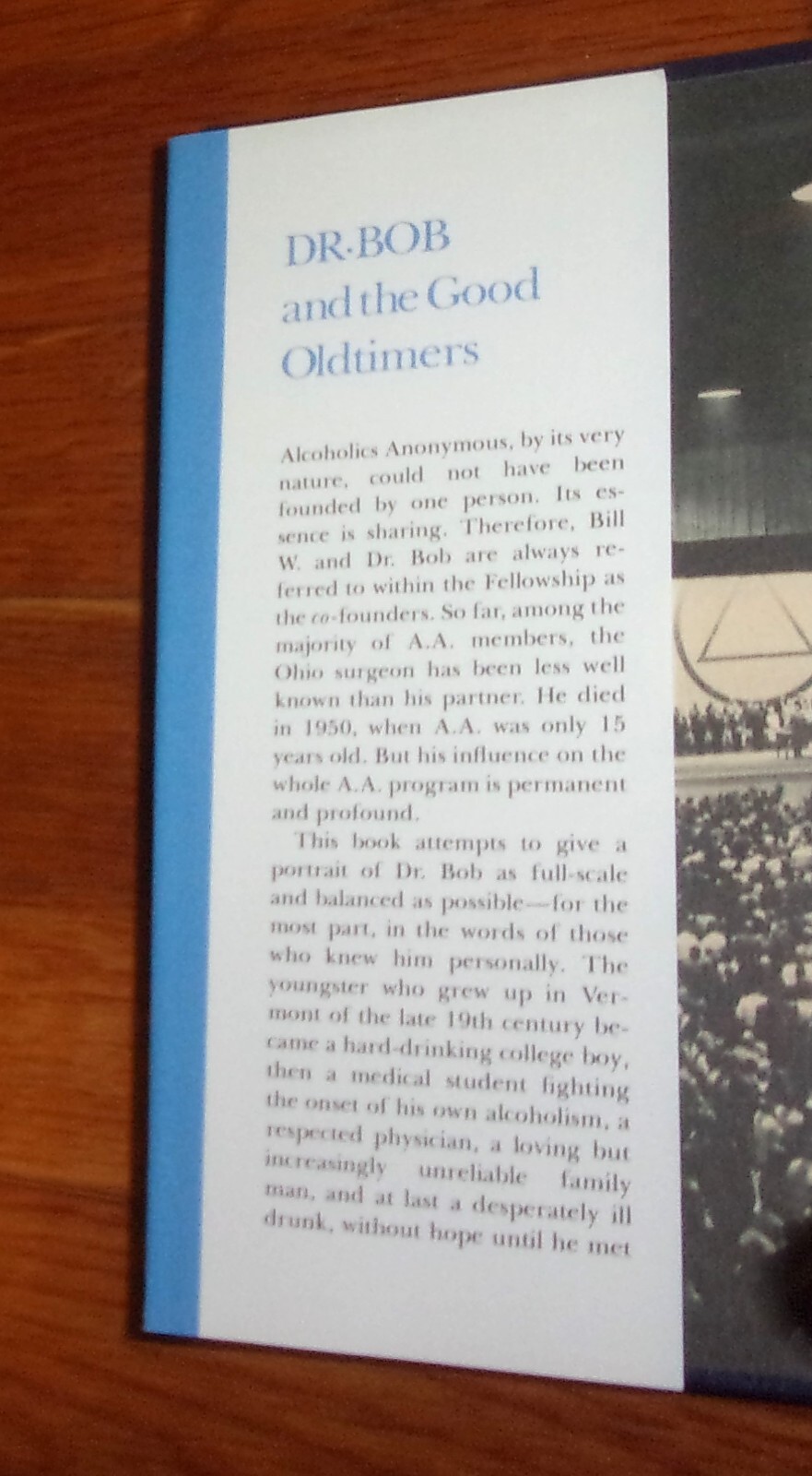 DR. BOB & THE GOOD OLDTIMERS-Biography-Alcoholics Anonymous-14th-BRAND NEW HC DJ