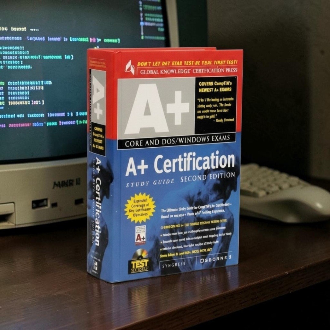 A+ certification 2nd Edition Study Guide Hardcover Book (NO CD-ROM INCLUDED)