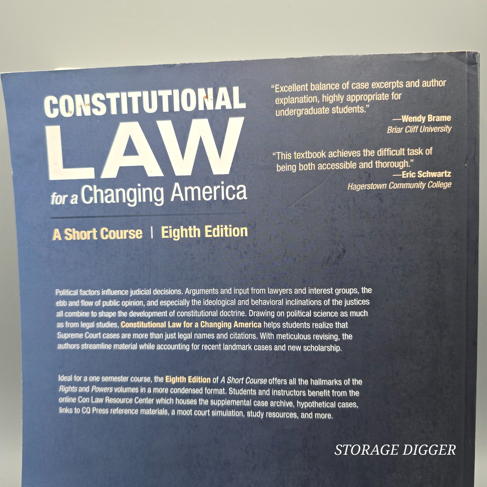 Constitutional Law for a Changing America A Short Course Eighth Edition