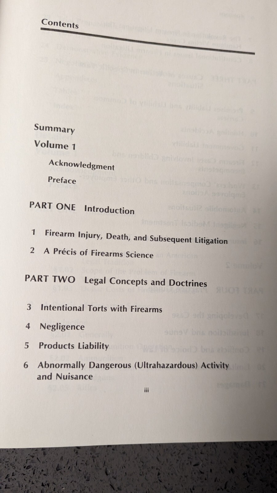 Firearms Litigation Law Science And Practice Volumes #2 ONLY (#1 not included)