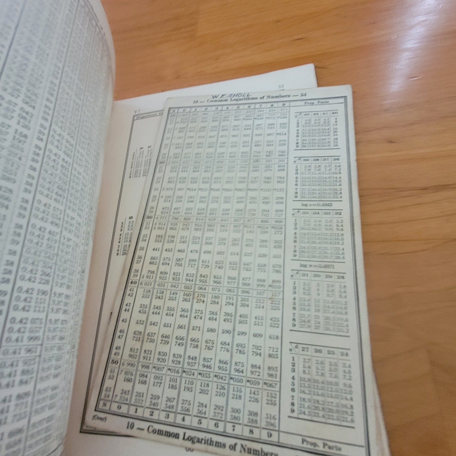 Vintage Wiley Trigonometric Tables John Wiley Sons Hardcover Math Reference Book