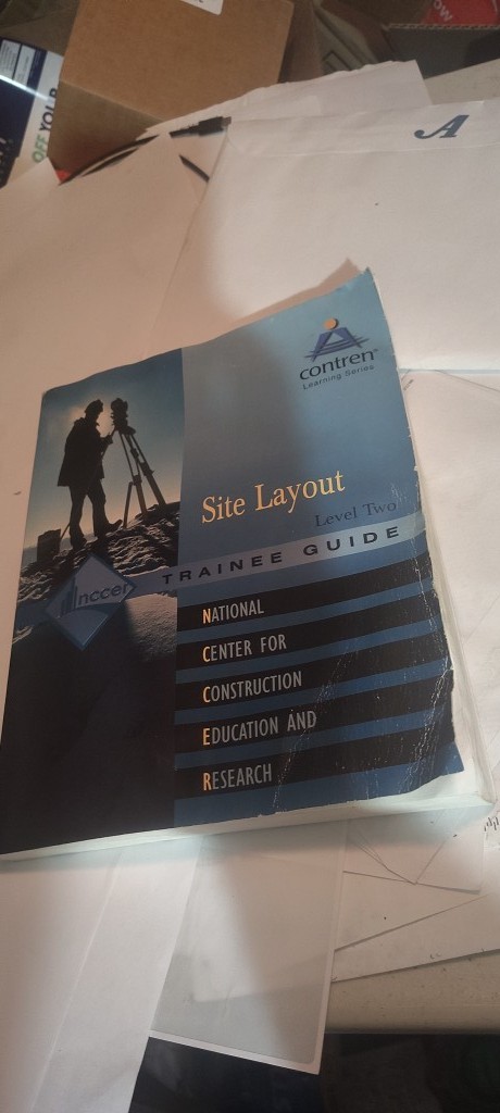 Site Layout Trainee Guide Level 2 book NCCER 2005 POOR condition **SEE DETAILS*