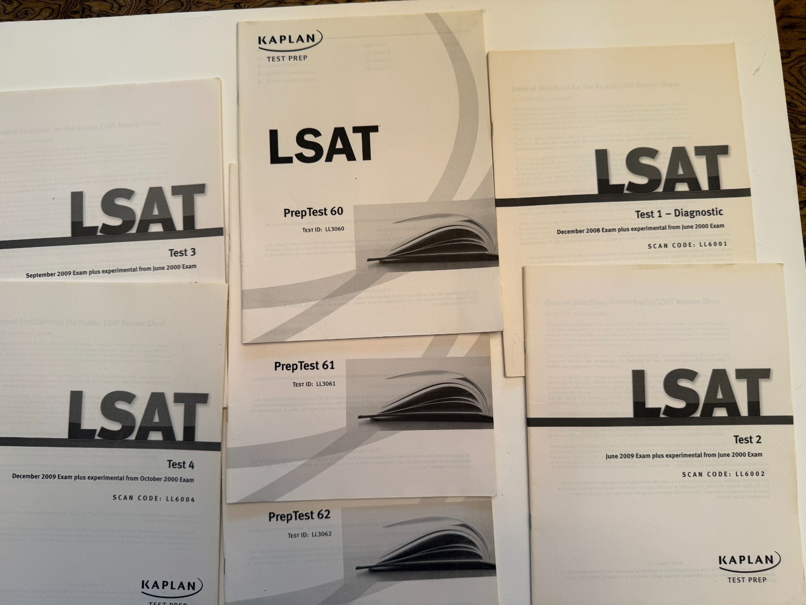 LSAT Tests and Prep Test Practice LSAT Skills Clean Texts Kaplan Set of 7