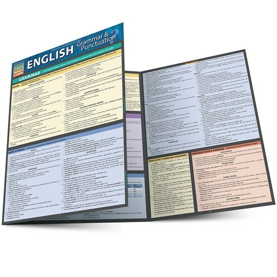 Brand new; QuickStudy | English: Grammar & Punctuation Laminated Study Guide