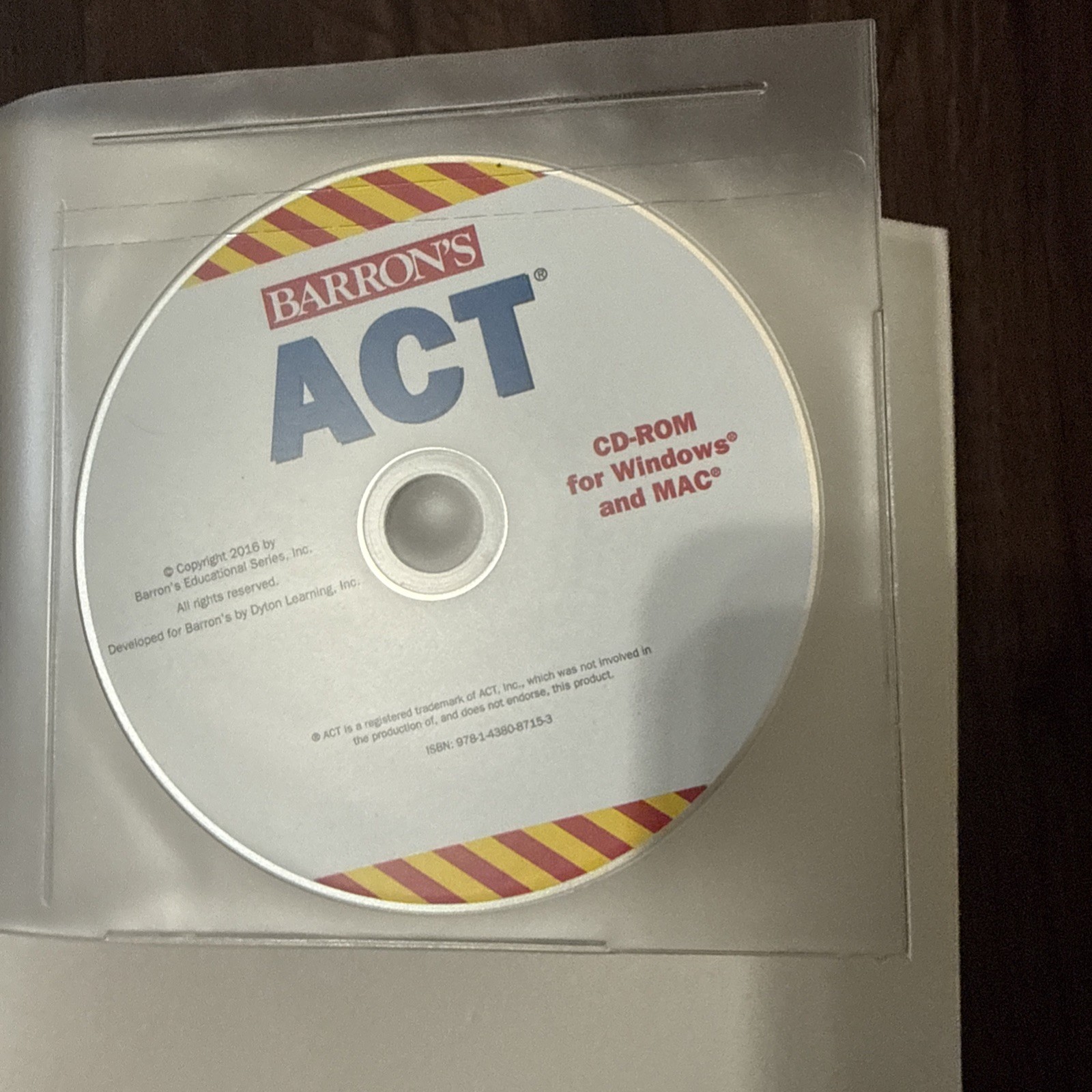 Barron’s ACT with CD-ROM, Stewart M.Ed., Brian W.,