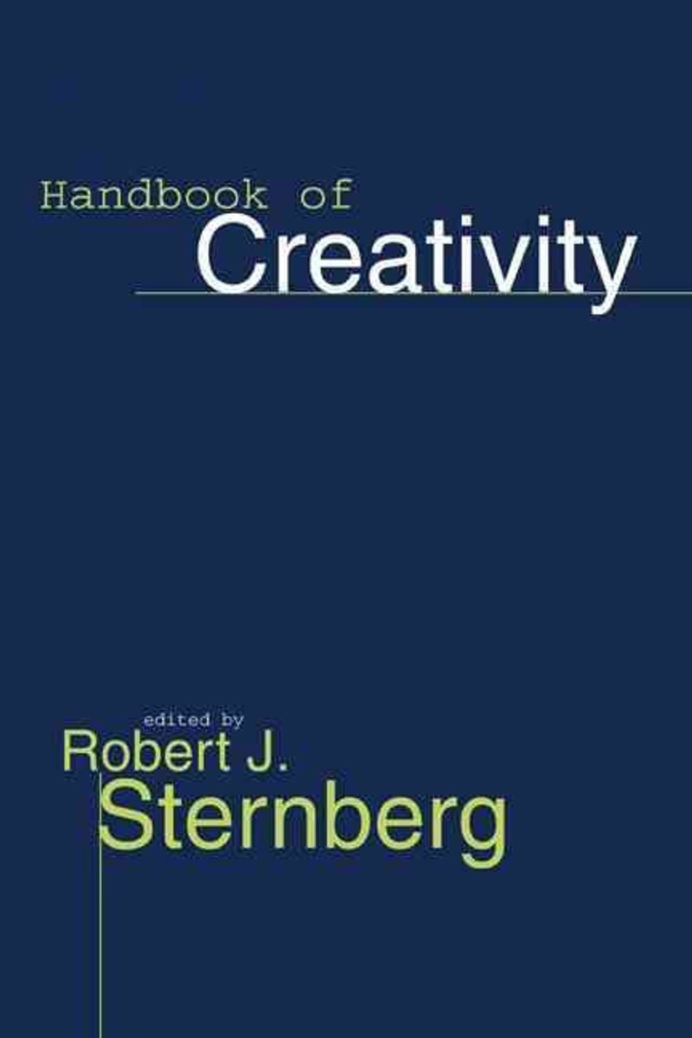 Handbook of Creativity by Robert J. Sternberg (English) Hardcover Book