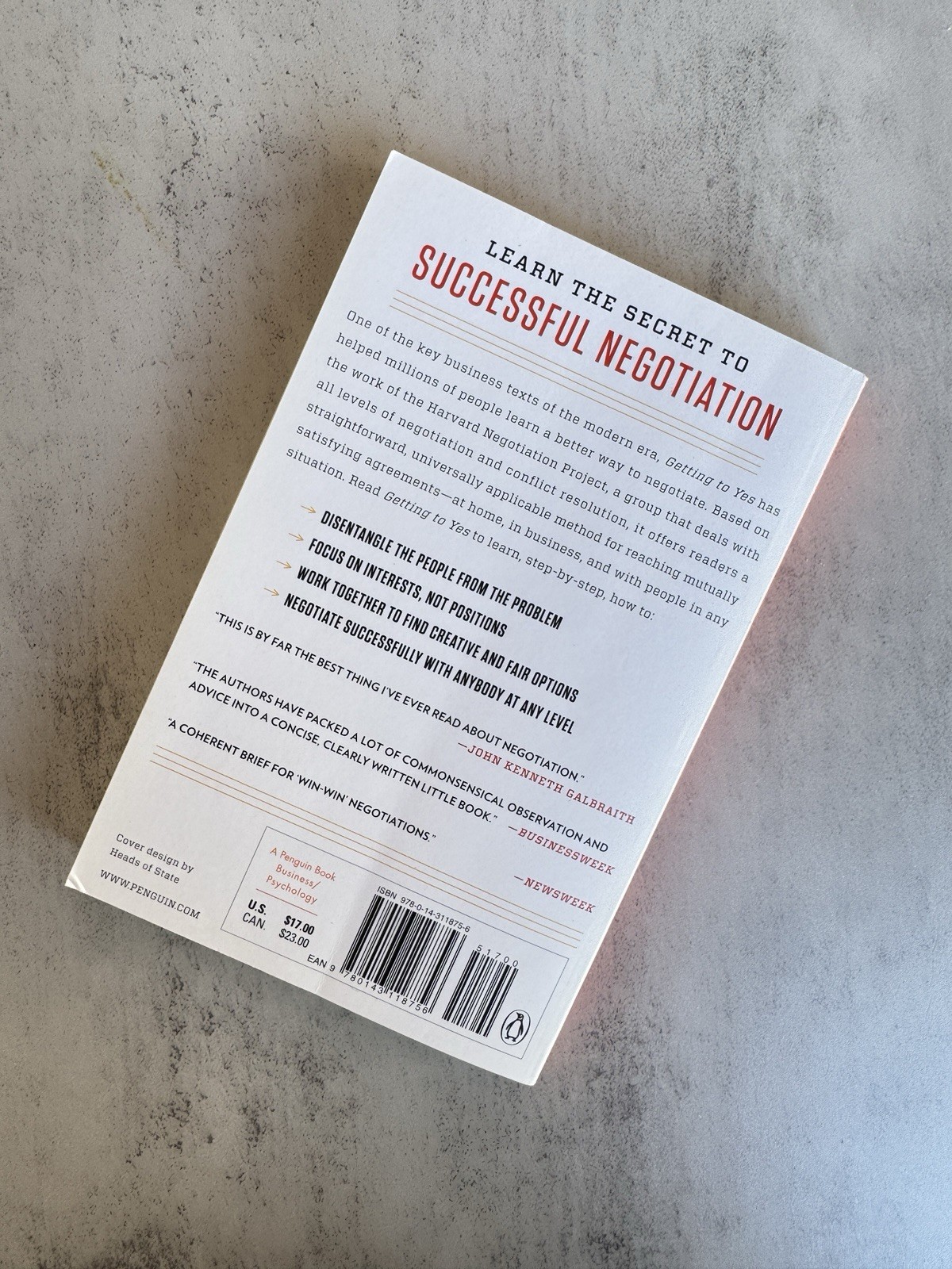 Getting to Yes: Negotiating Agreement Without Giving in