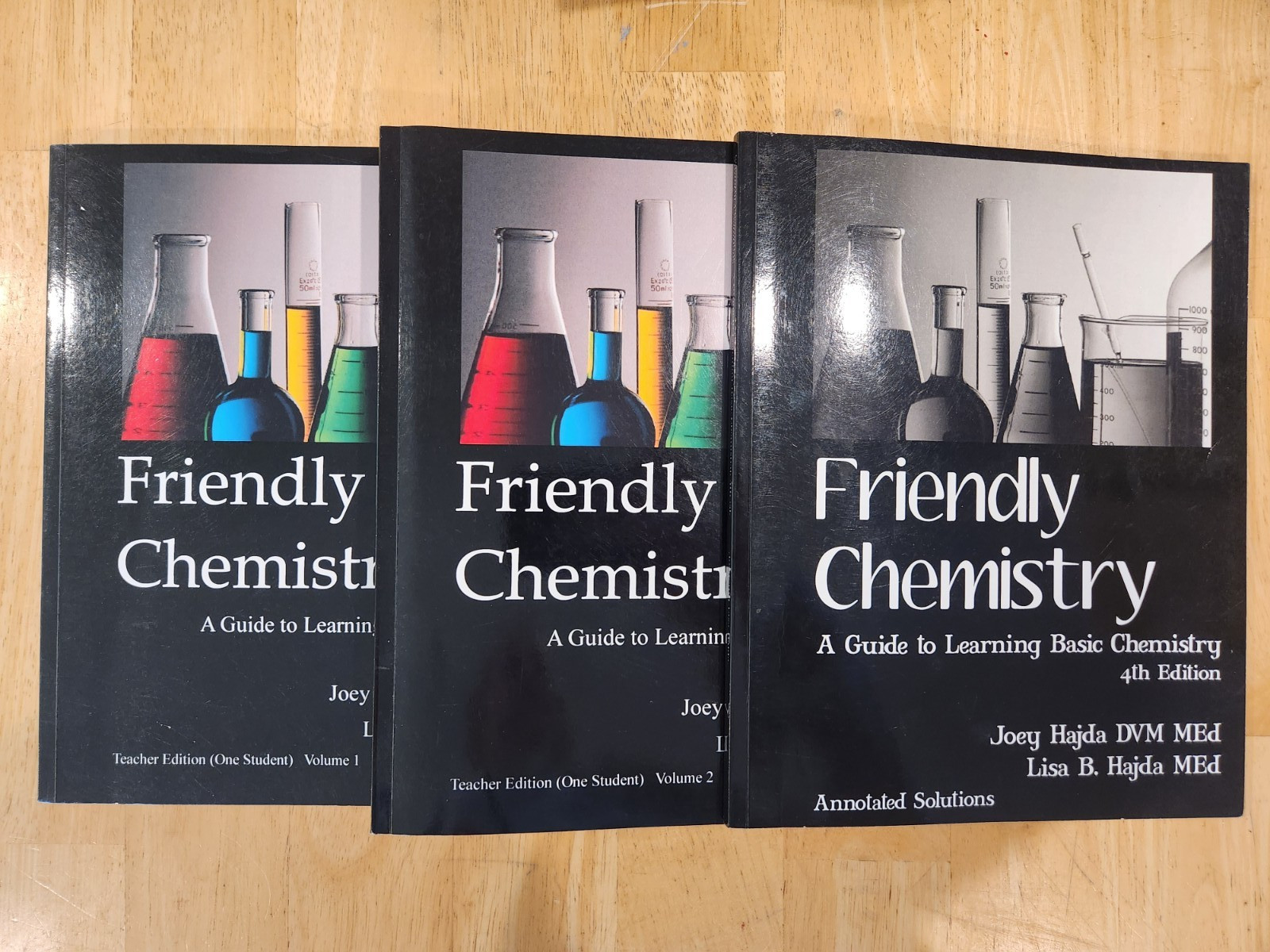 Friendly Chemistry Teacher Edition Vol 1 & 2, and Annotated Solutions