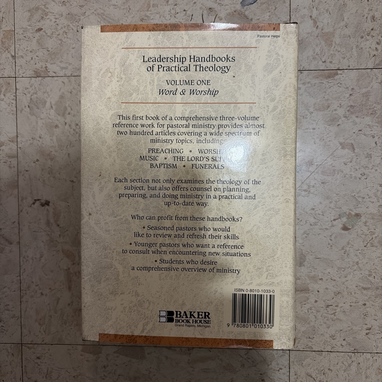 Leadership Handbooks of Practical Theology Vol. 1 : Word and Wors