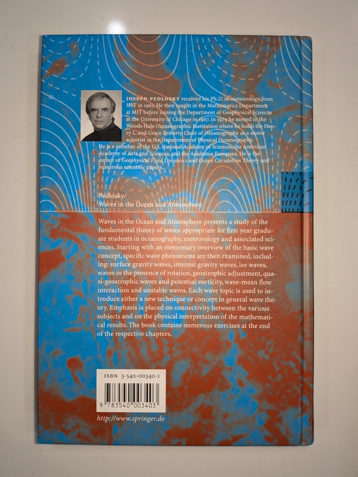 Waves in the Ocean & Atmosphere – Pedlosky | 2003 | Springer, Oceanography Text
