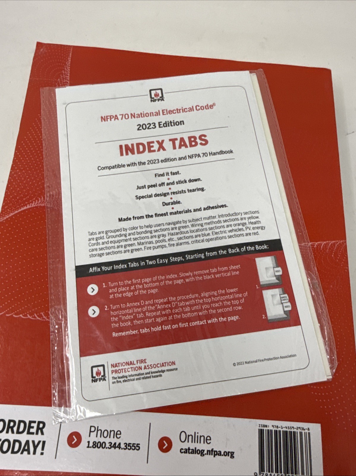 NFPA NEC 70 National Electrical Code 2023 Edition W/ New Index Tabs