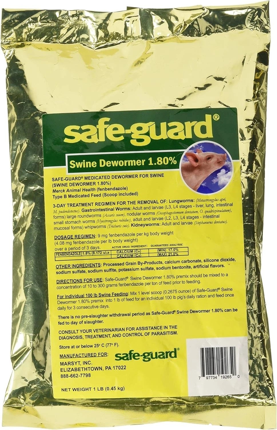 1 LB Medicated Dewormer for Pigs – Safe, Effective Worm Removal for All Stages