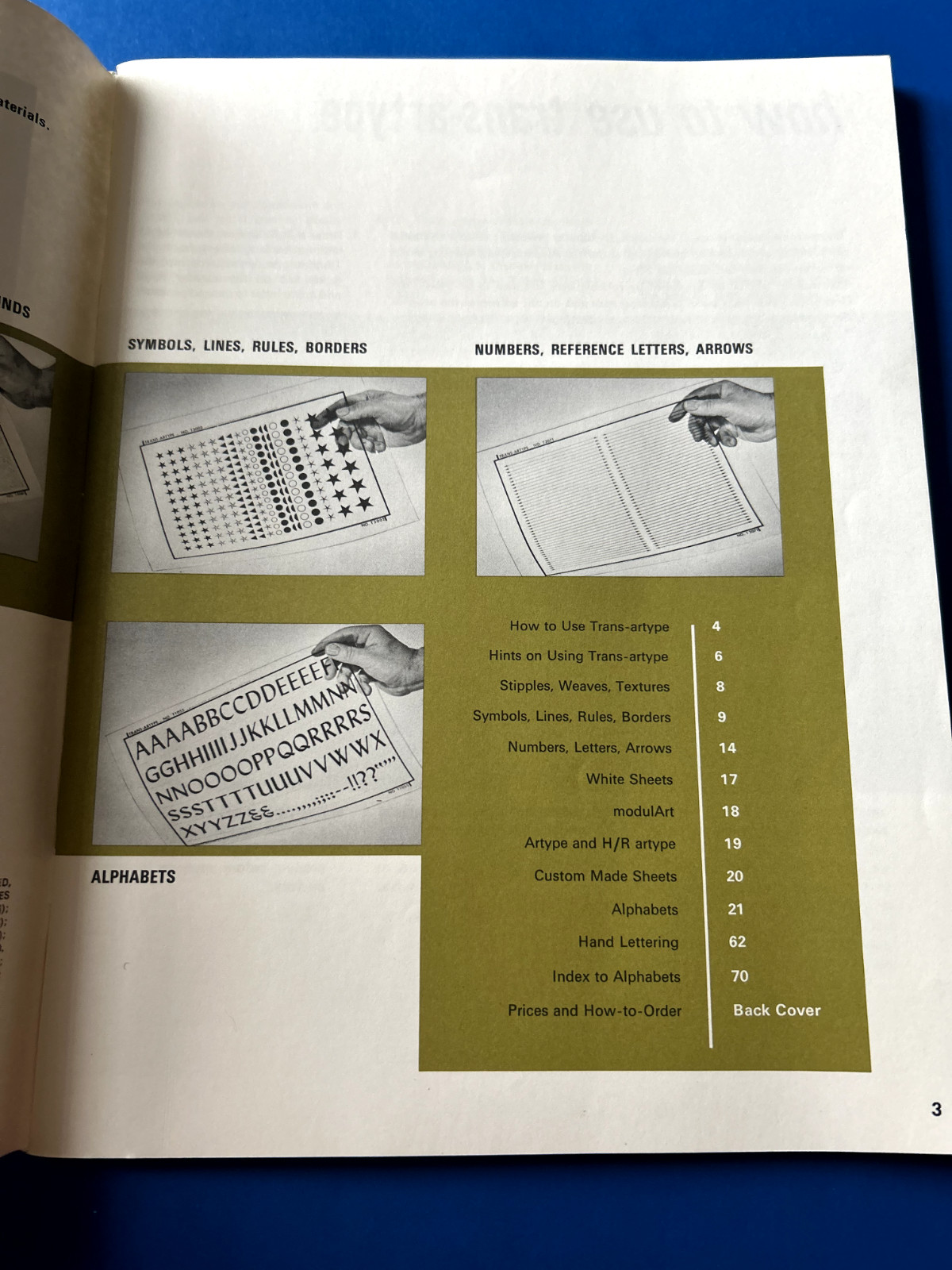 Original 1966 artype’s Transfer Sheet trans-artype Catalog 79 pages
